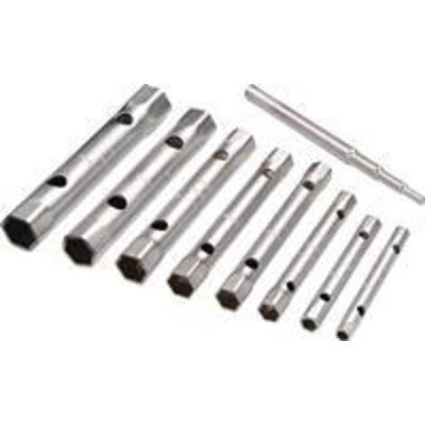 LLAVES TUBO HEXAGONAL 6-22MM JUEGO 8 PZAS BOLSA TECWERK