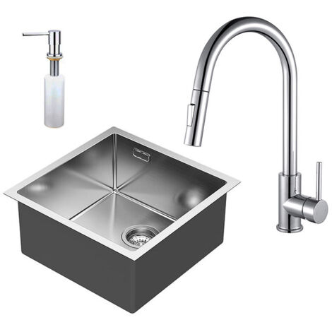 LLAVISAN 835011 ABSOLUT Pack Fregadero 40+Grifo Brook+Dispensador - ref: 835011