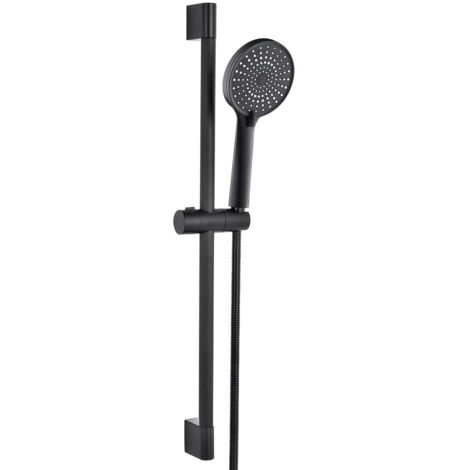 LLAVISAN L119144 Kit Flexo, Barra Y Ducha Negro Future Redondo - ref: L119144