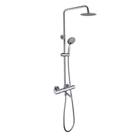 LLAVISAN L125554 ROUND PLUS Columna Ducha termostática Con Caño - ref: L125554