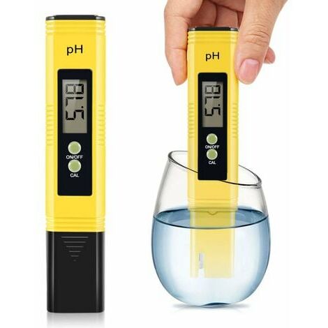 LLING Testeur de Ph Professionnel, Fonction D'étalonnage Automatique et 0,00-14,00 Gamme de Mesure pour l’Eau Portable Aquarium Hydroponie Piscine Plage de Mesure