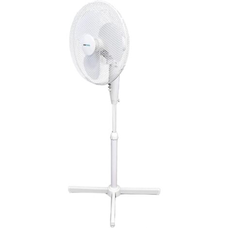 LLOYTRON StayCool F1221WH Oscillating 16" Pedestal Fan 3 Speed Settings - White