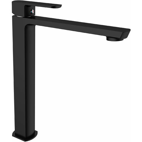 Comprar Grifo de lavabo pica alto negro mate monomando serie skara online