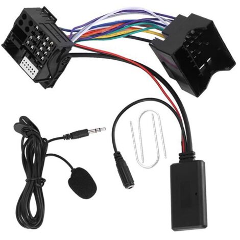 LLWL Bluetooth-Adapter für Opel CD30/70/DVD90, ABS, Schwarz