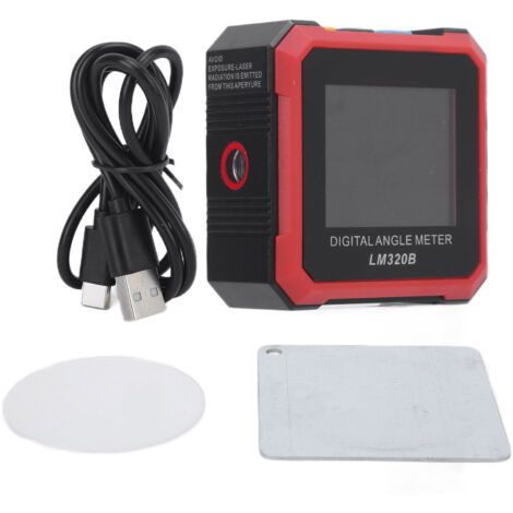 LM320B Détecteur d'Inclinaison Numérique Laser avec Affichage Digital - Niveau Électronique et Règle d'Angle de Précision