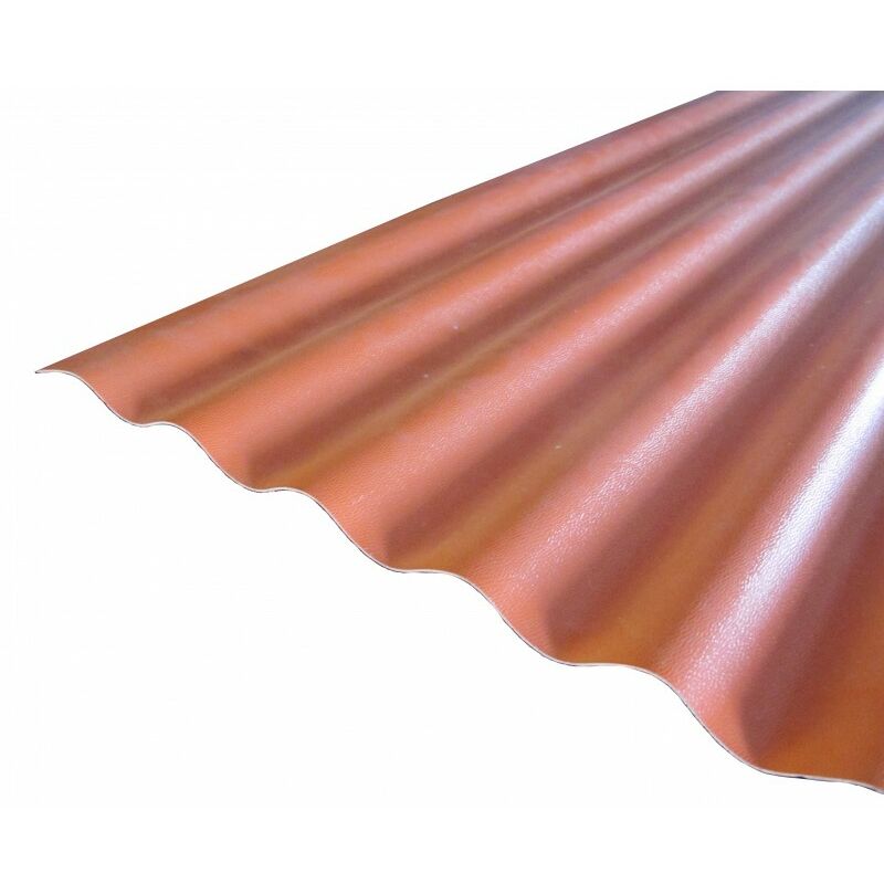 

Lámina de pvc corrugado opaco (PO 76/18 - ondas pequeñas) - Color - Terracota, Anchura - 90 cm, Longitud - 2 m - Terracota