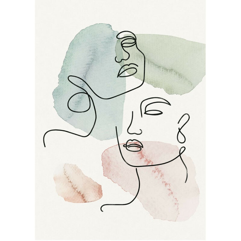 

Lámina Decorativa (30x40 cm) Gesig Multicolor Fresh - Sklum
