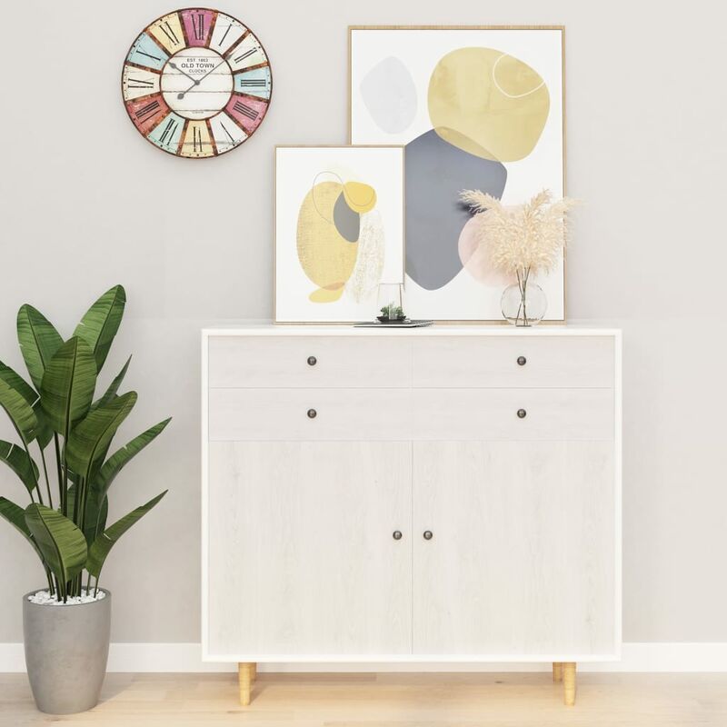 

Láminas autoadhesivas para muebles PVC madera blanca 500x90 cm - Blanco
