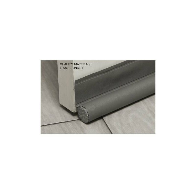 Lmly 96cm Door Sweep Strip Single Side Door Sweep Strip Adhesive Seal Weatherstrip Door Seal Windshield Windscreen Noise Shield Gray 1 Strip