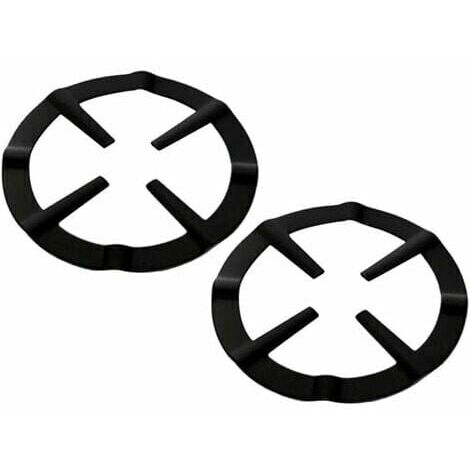 LMLY Lot de 2 anneaux pour cuisinière à gaz, plaque de cuisson à gaz, croix, support de casserole, grille de réchaud à gaz, anneau de fixation pour cafetière à expresso, four et cuisine