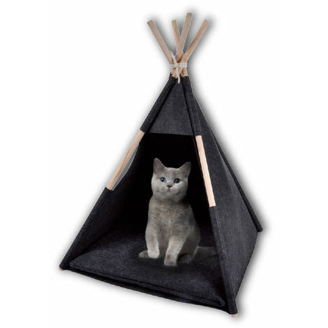 LMLY Tente pour chat, tente pour animaux de compagnie, noir