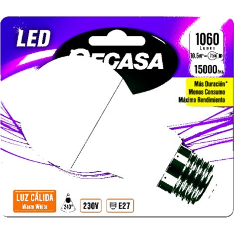 LMP CEGA.LED STAN.10.5W-75W E-27 - CEGASA