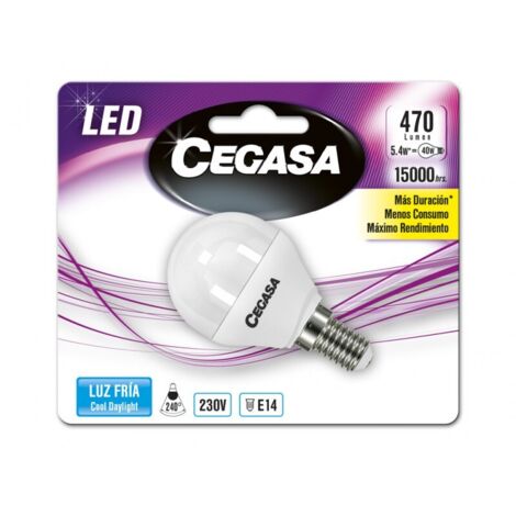LMP CEGASA LED ESFER. 5,5W E14FR - CEGASA