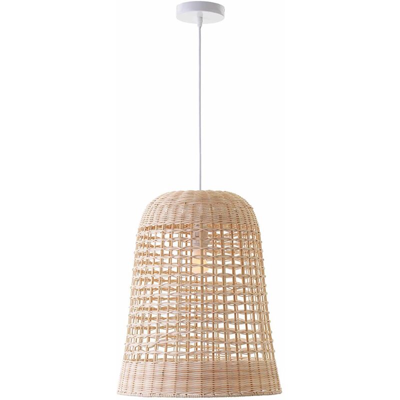 

Lámpara colgante AMAYA NATURAL de ratán con soporte eléctrico E27 H48 cm