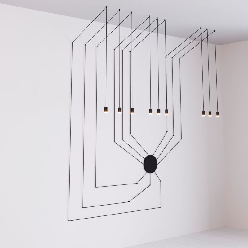 

Barcelona Led - Lámpara colgante de diseño 'NÉBULA' 9x8W
