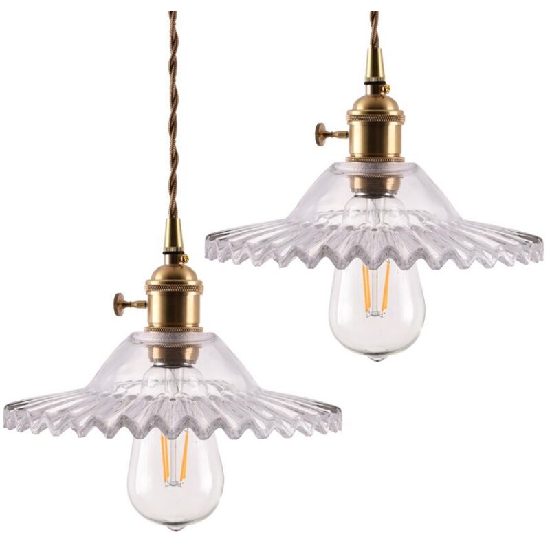 

Wottes - Lámpara colgante metal moderno creativo jaula diamantes ajustable E27 iluminación pantalla comedor café Oro rosa - Oro rosa