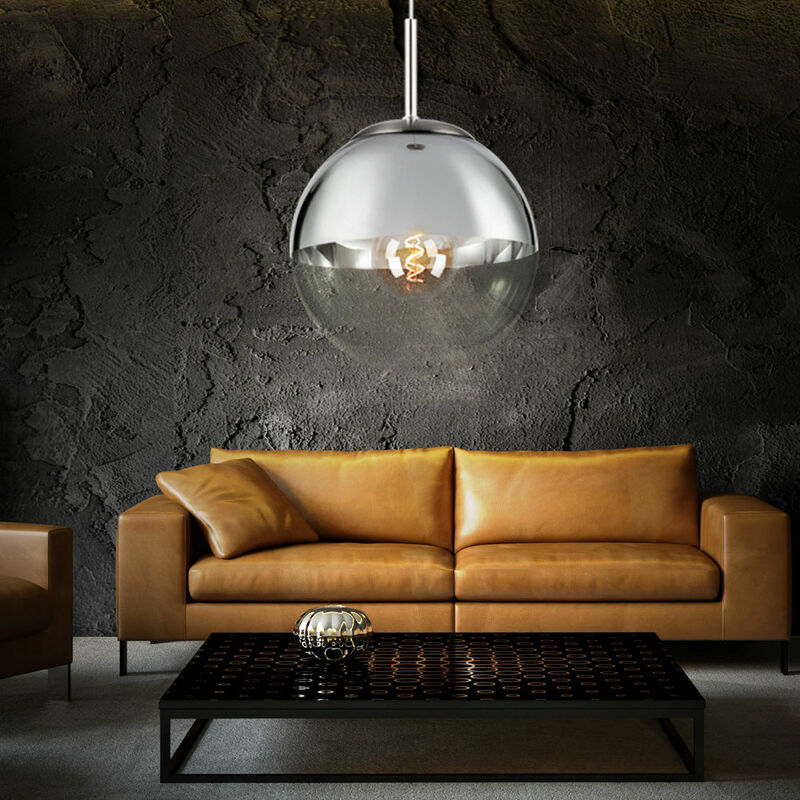 

Lámpara colgante de péndulo ball sleep foco para habitación de invitados lámpara de techo de cristal cromo