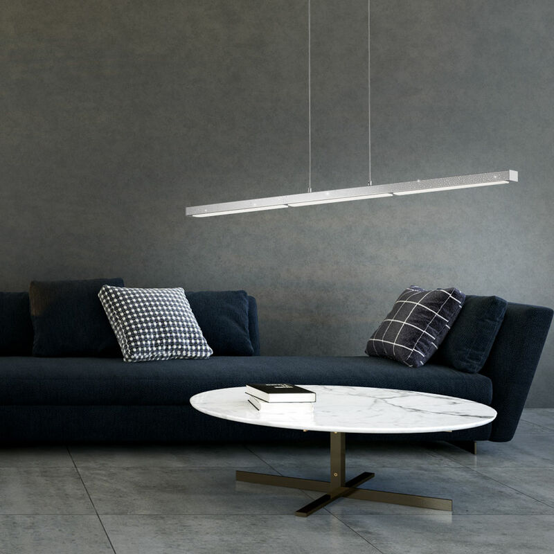 

Lámpara colgante de techo de diseño LED cromo iluminación de sala comedor 3 niveles lámpara colgante TOUCH DIMMER