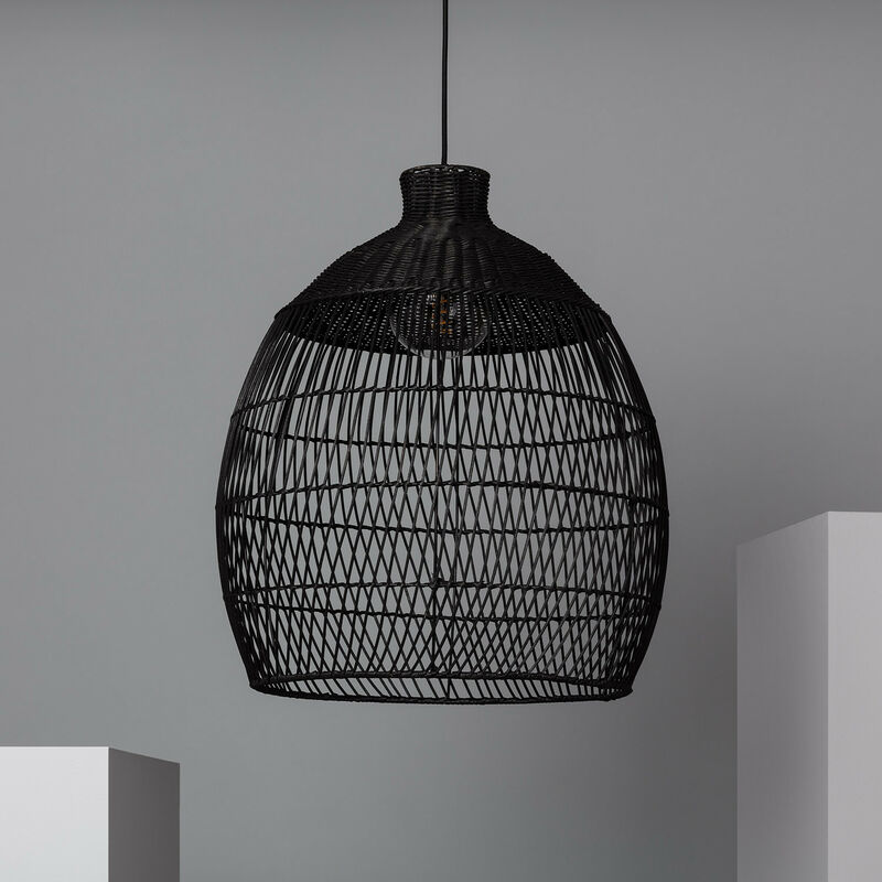 

Lámpara Colgante de Mimbre Fuyang Negro - Negro - Iluzzia