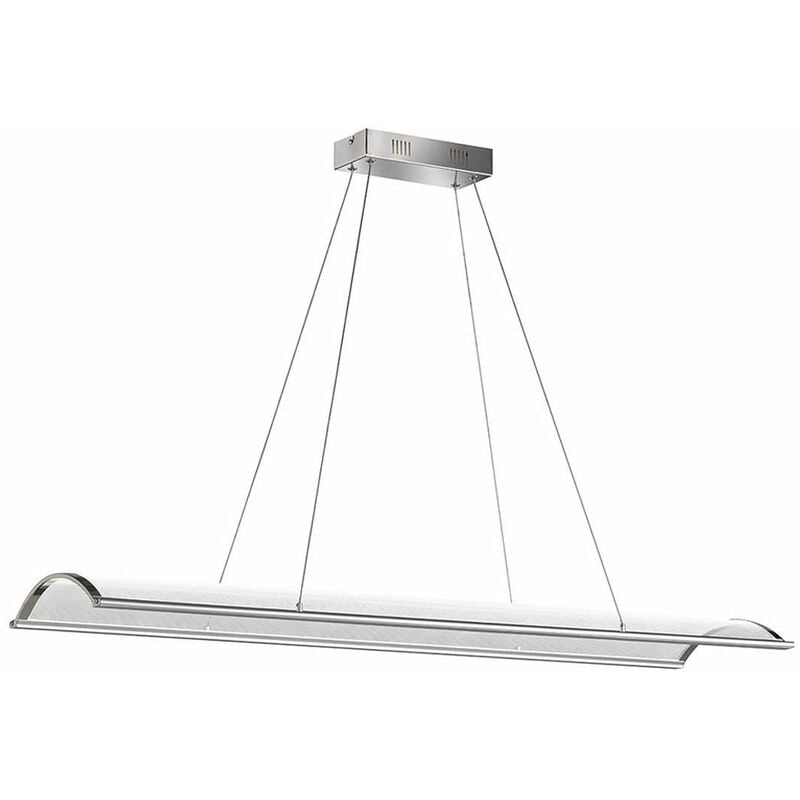 

Lámpara colgante lámpara colgante lámpara colgante comedor aluminio cepillado con mando a distancia, CCT regulable, 1x LED 1x 45 vatios 4200 lm,