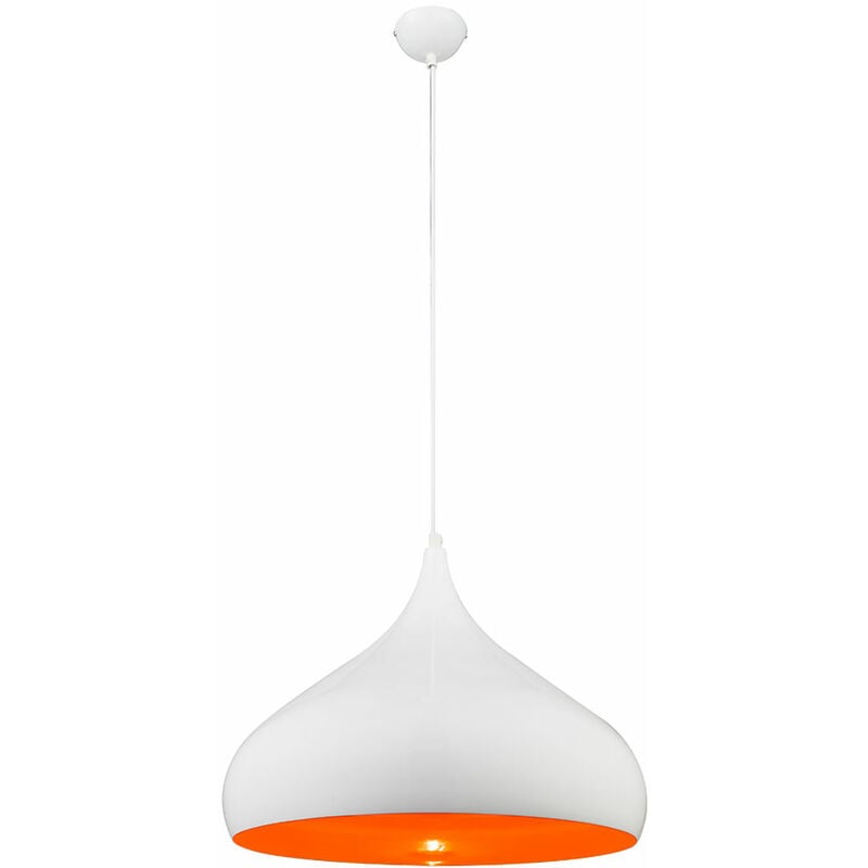 

Lámpara colgante moderna luz cocina sala de estar naranja blanco