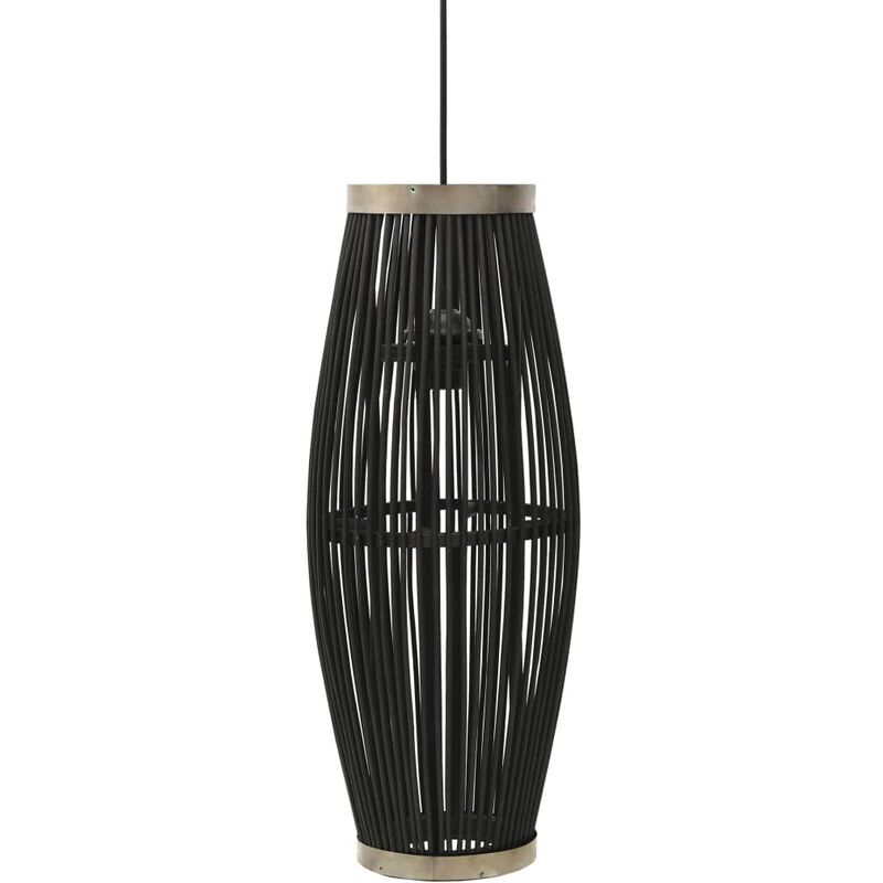 

Lámpara colgante ovalada sauce negro 40 W E27 25x62 cm - Negro