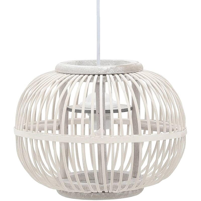 

Lámpara colgante sauce blanco 40 W 30x22 cm globo E27 - Blanco