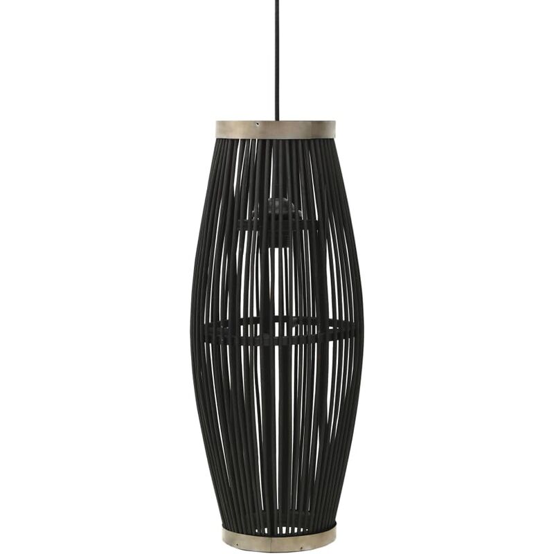 

Lámpara colgante sauce ovalada E27 40 W 23x55 cm - Negro