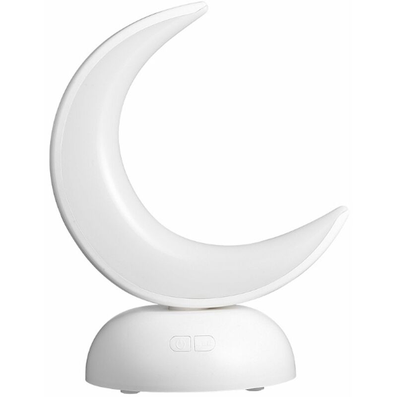 

Lámpara de aromaterapia Moon, luz nocturna LED, máquina de fragancia silenciosa, luz cálida / fría ajustable, recargable por USB,blanco