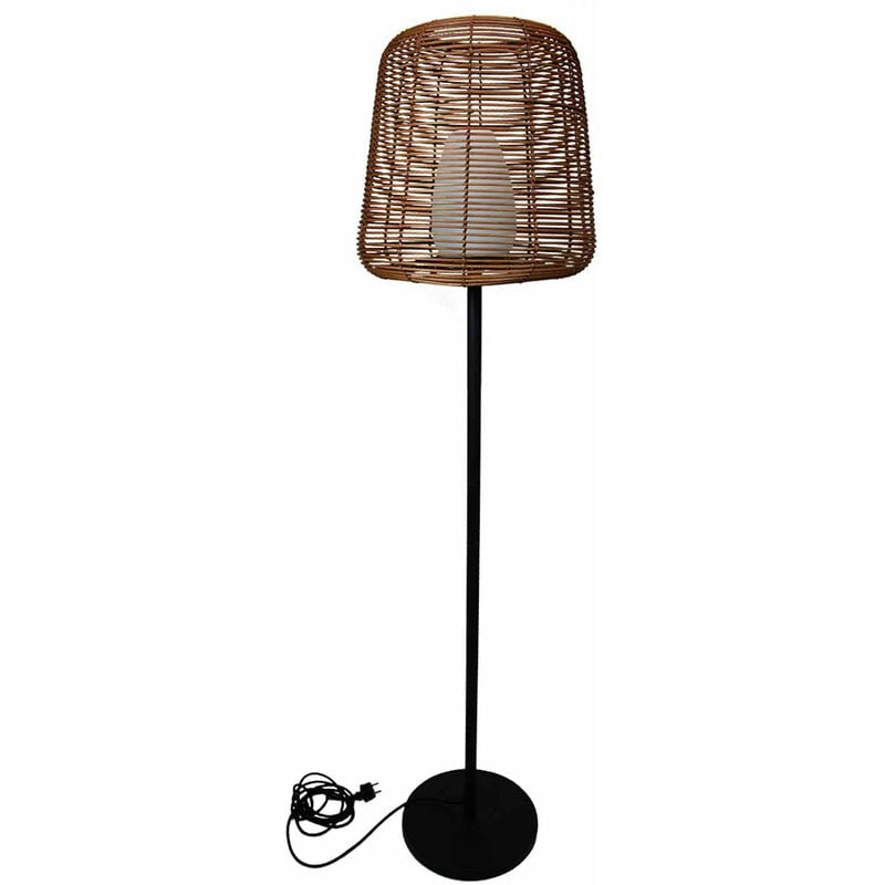 

Lámpara de calle de diseño de mimbre poliéster cableado blanco LED TALL BOHEME H150cm E27 base