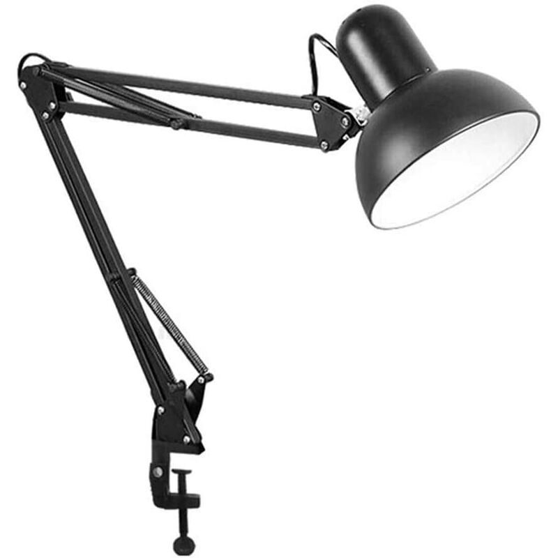 

Lámpara de escritorio LED - negro, 94 cm, brazo giratorio, flexible, lámpara de escritorio con abrazadera