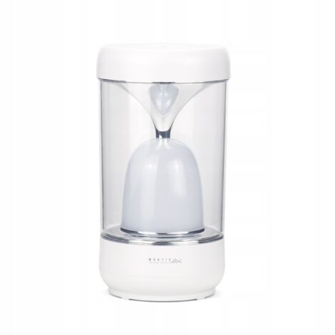 L谩mpara de escritorio Montis, blanca, transparente, hasta 5W