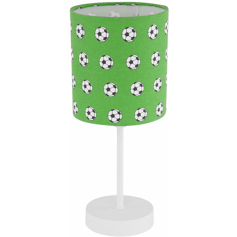 

Lámpara de lectura para niños, verde, blanco, sala de juegos, noche, lámpara de mesa, diseño de fútbol