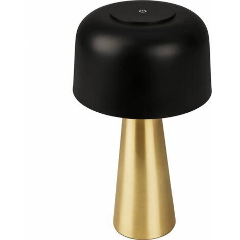 L�MPARA DE MESA BT10005 BATER�A RECARGABLE NEGRO/ORO