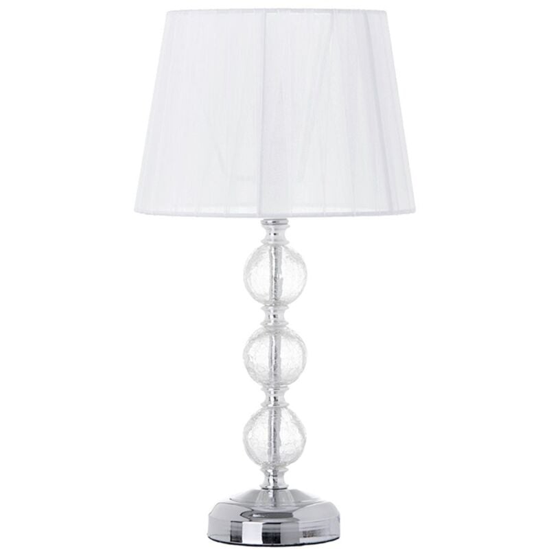 

Lámpara de mesa de cristal transparente de 21x42 cm