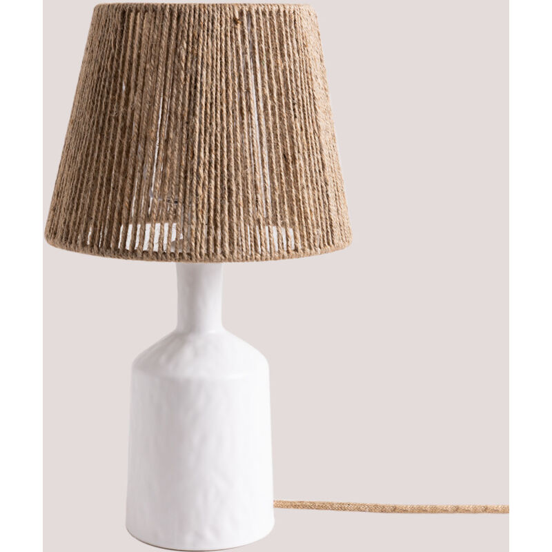 

Lámpara de Mesa en Cerámica Elin Natural - Sklum