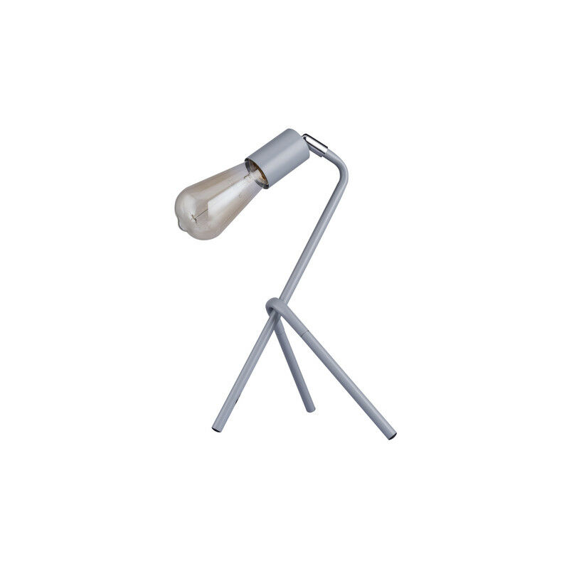 

Lámpara de mesa-escritorio, blanco, luz led, de metal lacado, diseño GEOMETRY, Herdasa - Gris