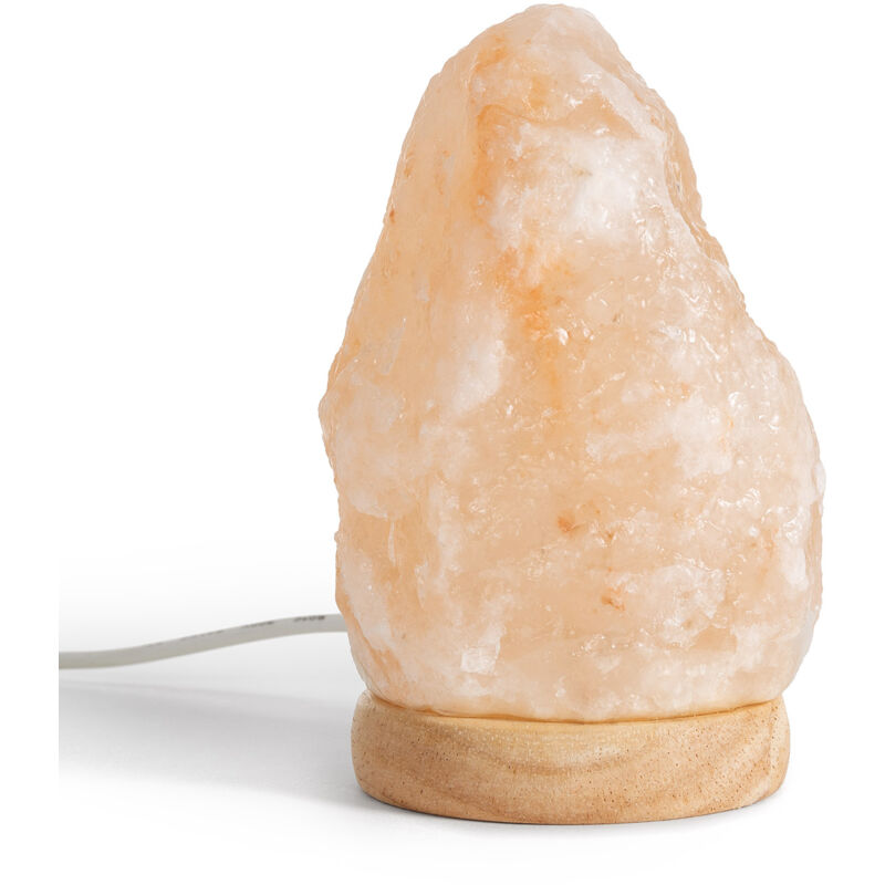 

Lámpara de Mesa LED Sal Mineral con Conexión USB Madera - Madera