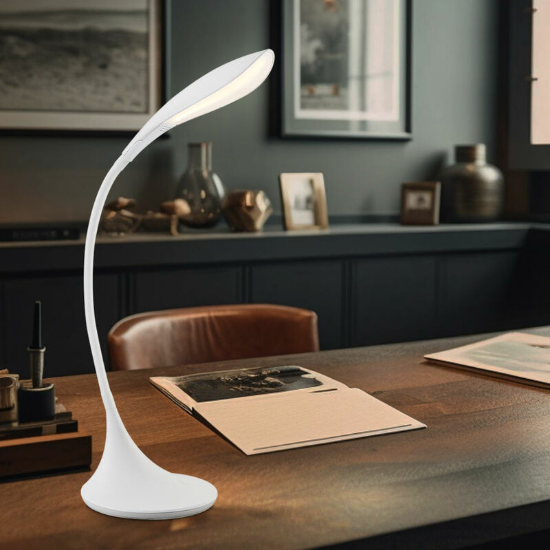 

Lámpara de mesa LED Timeless plástico blanco mate 4.5W - SHANNON