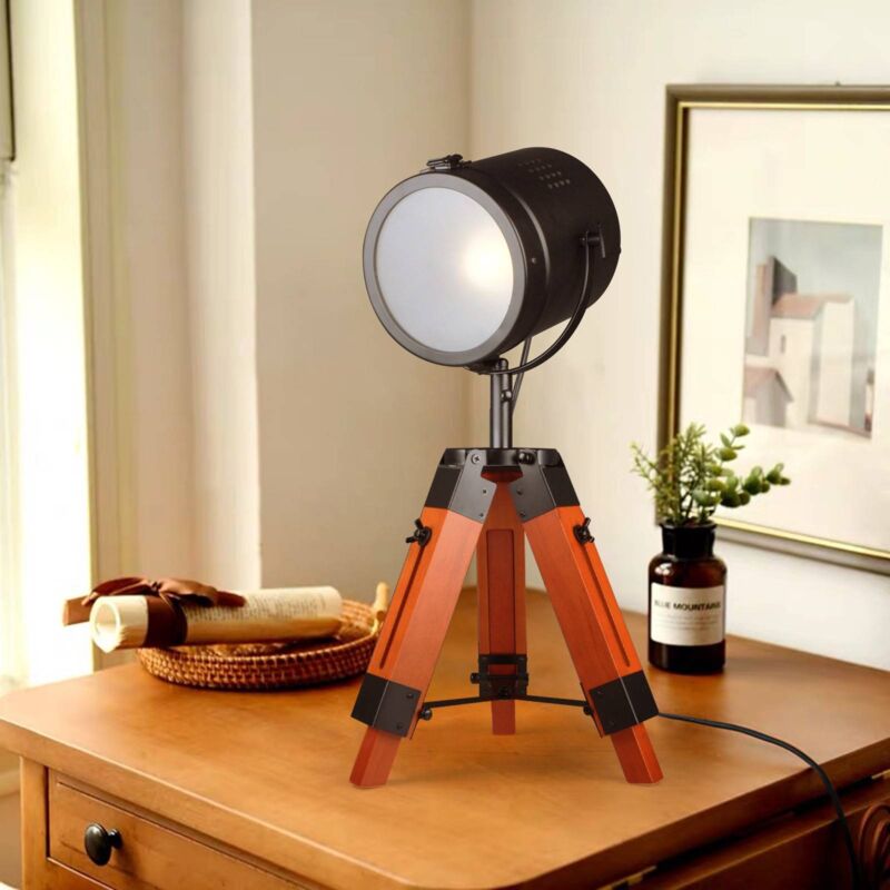 

Lámpara de mesa o pie de madera con trípode 'CARPEN' | Negro