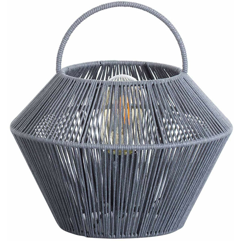 

Orion91 - Lámpara de Mesa Shaoran Gris 24x24x25cm 7hSevenOn Deco