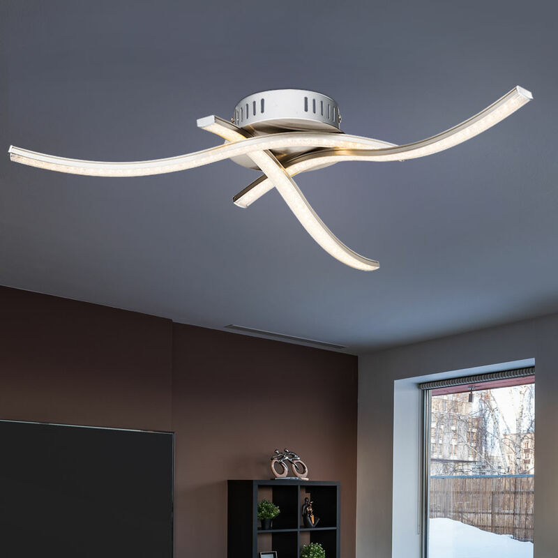 

Lámpara de onda óptica de cristal de pasillo de sala de estar de luz de techo LED