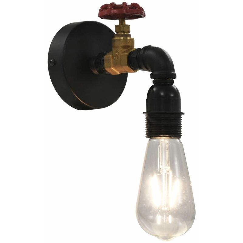 

Lámpara de pared diseño de grifo negra E27 - Negro