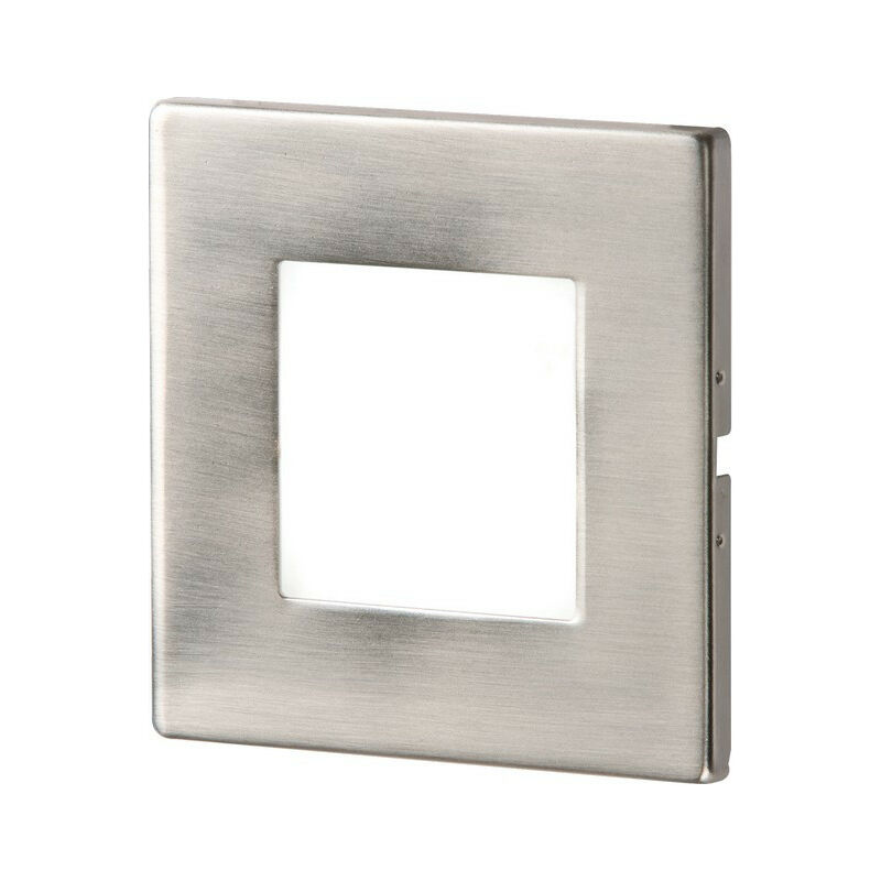 

Lámpara de pared LED empotrable de acero inoxidable Knightsbridge Single White