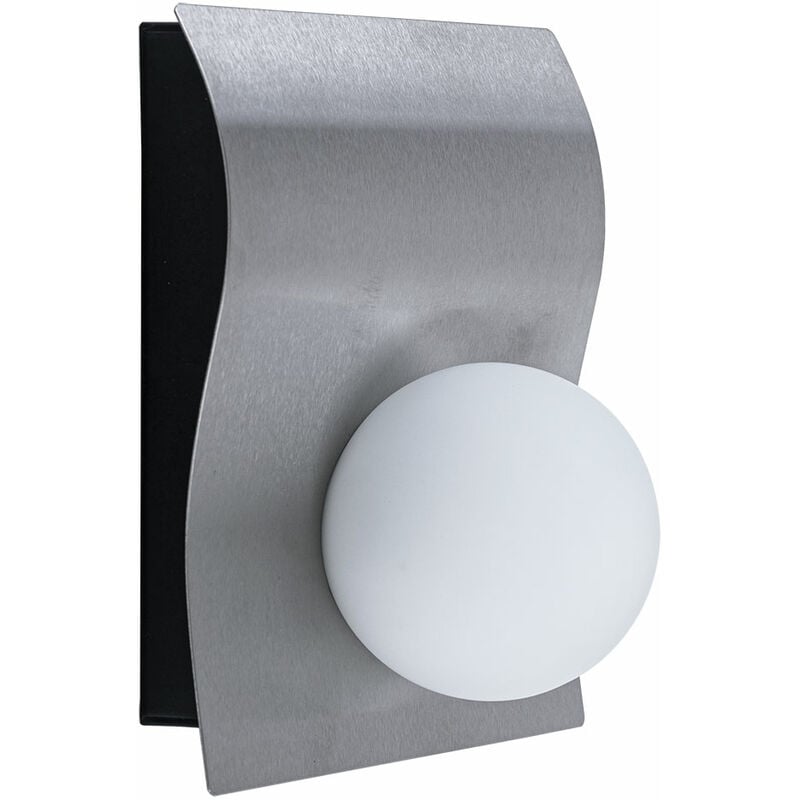 

Lámpara de pared LED para exterior, lámpara de pared, lámpara de puerta delantera, IP44, vidrio de acero inoxidable, 7.5W 2700K, L x An x Al 13.1 x