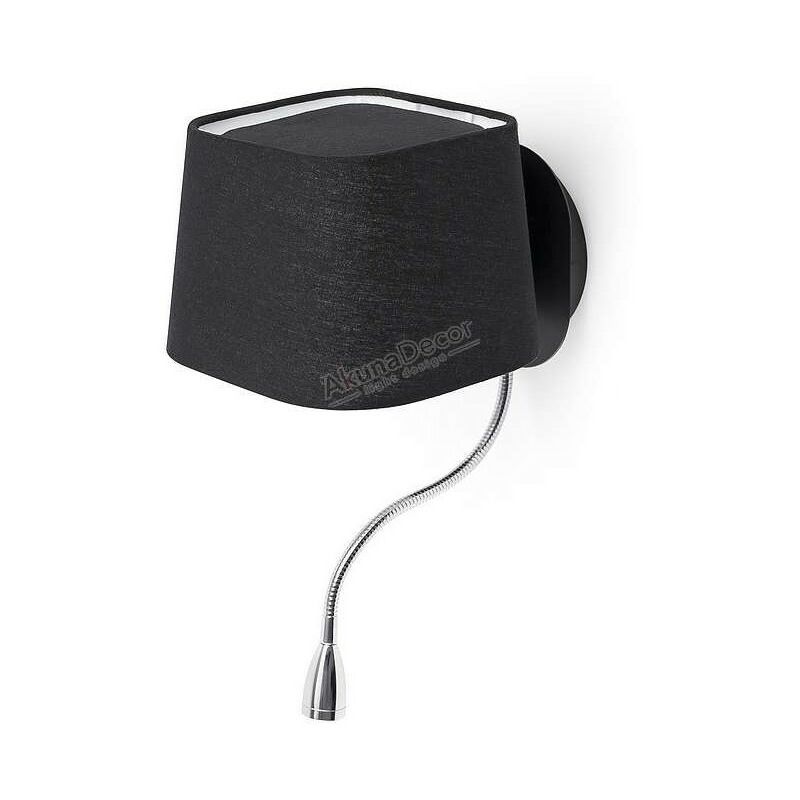 

Sweet 1-light aplique de pared negro
