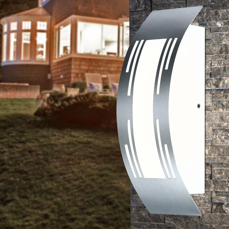 

Lámpara de pared tradicional de acero inoxidable pulido con punzonado decorativo CORNUS