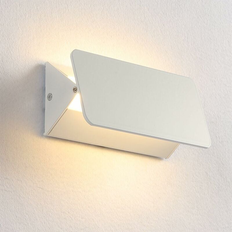 

Abcrital - Lámpara de pared triangular de estilo LED de 5 W, lámpara moderna, decoración de interiores, luz de aluminio moderna para dormitorio,