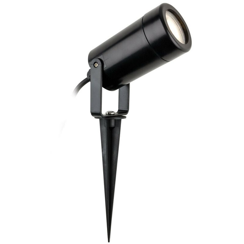 

Lámpara de pared y pinchos para exteriores Tulsa negra IP44, GU10 - Firstlight