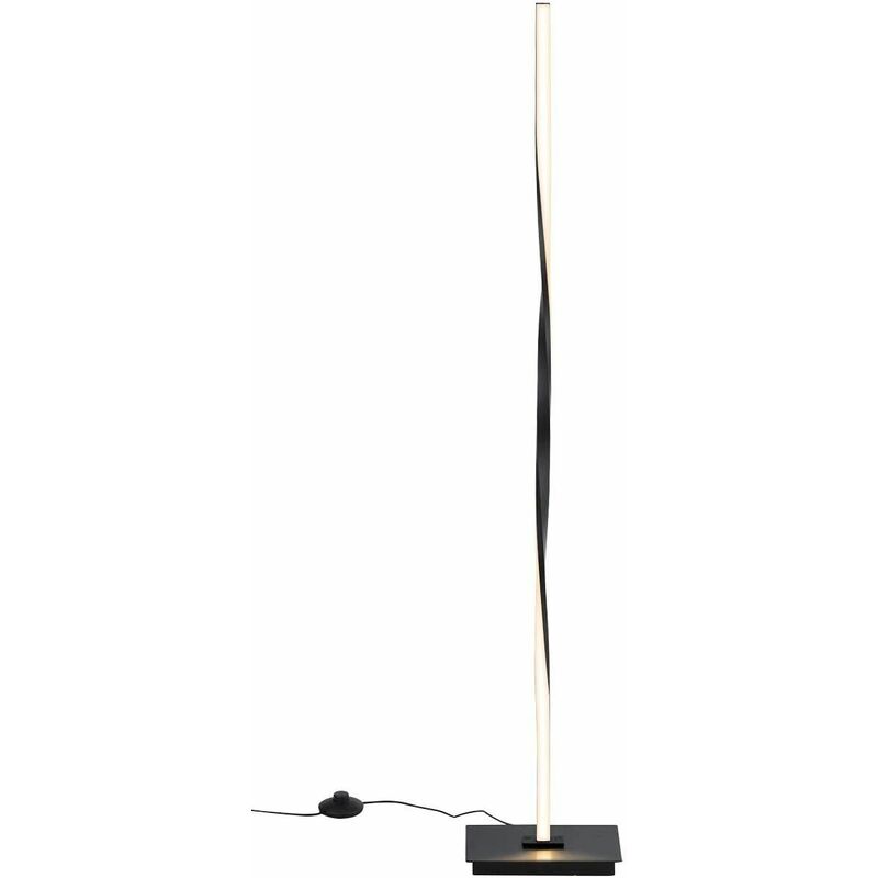 

Lámpara de Pie LED Lámpara de Pie 122cm / 3000K Blanco Cálido / 20W / Cable de 2m para Salón Dormitorio (Negro)